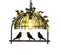 CLSDRZC E27 Bird Rustic Island Lights Pendant Light Adjustable Height,Lndustrial Chandelier Bronze Finish,Vintage Hanging Lights Fixture,Decor Retro Ceiling Light For Dining Room-Bronze 1 head