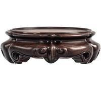 CLSDRZC Eexbz Bonsai Pedestal Vase Pedestal Stands Solid Wood Solid Round Base Vase Buddha Statue Teapot Base Incense Burner Fish Tank Base Wooden Bracket Pad Planter Stand Plant Holder