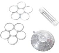 CLSDRZC Fenteer Flower Arrangement Holder Floral Grid Flower Frog Arranging Tool Wire Arranger Twist for Vase Floral, 15mm 19 Hole(20mm 6 Hole)