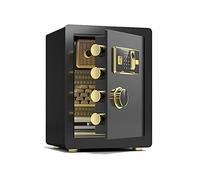 CLSDRZC Fingerprint Code Lock Home Small 25cm/30cm/45cm,Fireproof And Anti-theft Cash Drawer,for Business Hotel Offices,Steel (Gold,30x35x30cm)