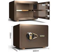 CLSDRZC Fingerprint Security Lock,Security,Digital,Personal,Lock,Steel for Home,Electronic Keypad Small/Coffee Gold