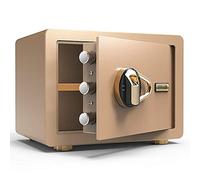 CLSDRZC Fingerprint SSecurity Lock ，Security Safe，Digital Safe，Personal Safe，Lock Safe，Steel Safety for Home，Electronic Keypad Small Safe/Coffee Gold