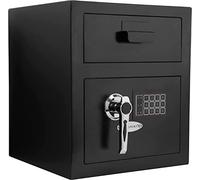 CLSDRZC Fireproof Waterproof Cabinet s AX11934 Compact 0.57 Cubic Ft Digital Multi-User Keypad Security Business Depository Drop with Front Load Drop for Money, Cash & L