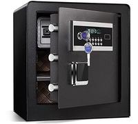 CLSDRZC Fireproof Waterproof Cabinet s Digital Primary Fireproof Security with Double Key Lock Password Interior Lock Led, Keypad Cabinet for Cash Jewel