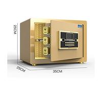 CLSDRZC, Fireproof Waterproof Cabinet s Home Security Electronic, and Lock with Keypad Combination Lock Fingerprint Jewellery Personal Alarm Place Deposit Suitable