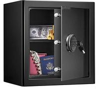 CLSDRZC, Fireproof Waterproof Cabinet s Security Cash with Double Digital Keypad Key Lock for Home Business Office Hotel Money Document Jewelry Passport Cabinet (1.36 C for H