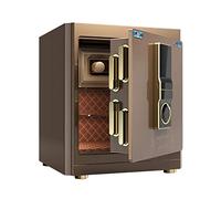 CLSDRZC, Fireproof Waterproof Deposit Laptop Digital, Steel Construction, Ideal for Laptop and Media 45cm Bedside Anti-Theft Password Cabinet me Office Cash (Brown 40 X 3