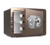 CLSDRZC, Fireproof Waterproof Deposit s High Security Electronic Home Incl.Mechanical Lock Household Small Old-Fashioned Manual Includes 2 Emergency Keys (Color