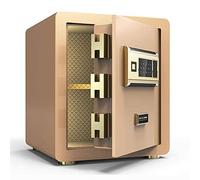 CLSDRZC Fireproof Waterproof Deposit s Security Fingerprint Unlock Electronic Double Layer Digital Steel Cabinet s for ID Papers, A4 Documents, Laptop Computers, Jew