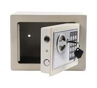 CLSDRZC Fireproof Waterproof Deposit Small Digital Cabinet Solid Steel Home Office Use for Money Jewelry Cash Home (Color : White, Size : 23x17x17cm) me O (Whi