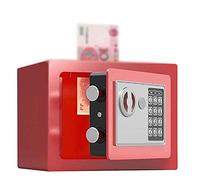 CLSDRZC Fireproof Waterproof Deposit Super Small Password Piggy Bank Home Security Solid Steel Digital Lock Cash Security for Office for Home O