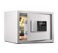 CLSDRZC, Fireproof Waterproof Deposit White 25cm High Household Small Double Wall Double Alarm s (Color : White, Size : 25x25x35cm) me Office Cash (White