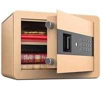 CLSDRZC Fireproof Waterproof Digital -Electronic Steel with Keypad,2 Manual Override Keys-Protect Money,Jewelry,Passports-for Home,Business or Travel for Home Office Cash Use