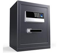 CLSDRZC Fireproof Waterproof Fingerprint Password Household Small All-Steel Anti-Theft with Battery Inner Cabinet with Key to Enter The Closet Large-Capacity Deposit