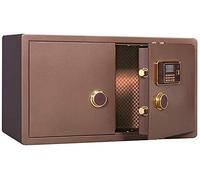 CLSDRZC Fireproof Waterproof High Security Code Cash Mall Value Lock es Large Capacity Cash es Custom Style for Home Office Cash Use (Brown