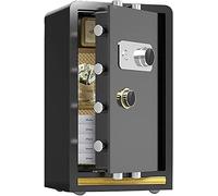 CLSDRZC, Fireproof Waterproof Money Money for Money with Key Lock Mechanical Lock,Steel,Home Lockers with Independent Private Secret Warehouses for Home Of