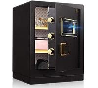 CLSDRZC Fireproof Waterproof s and Lock es, Money Electronic Digital Biometric Fingerprint Home Steel for Office Hotel Cash 39X33X50Cm for Home Office Cash Use S