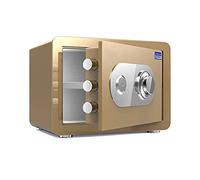 CLSDRZC Fireproof Waterproof Security Digital Cabinet 25cm High Small Home Office Cabinet Mechanical Code Lock, 4 Colors (Color : Gold) for Home Office C (