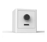 CLSDRZC Fireproof Waterproof Solid Household 35cm High Fingerprint Password Office Anti-theft Into The Wall Cabinet s (Color : White) for Home Office Cash Use