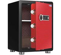 CLSDRZC Fireproof Waterproof Wall s Cabinet s Diversion s Biometric Smart Anti-theft Intelligent Automatic Lock Digital Security for Home Double Key L