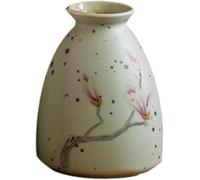 CLSDRZC Flower Vase Retro Ceramics Hand-Painted Red Magnolia Vase Chinese Style Flower Arrangement Tabletop Vase Creative Hydroponics Decoration Vase