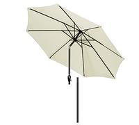 CLSDRZC Garden Parasol,9 Ft Outdoor Market Table Round Tilting with Crank Handle Umbrella Sun Protection, 8 Sturdy Ribs Without Base for Balcony, Dining Tables, Gardens, Patios