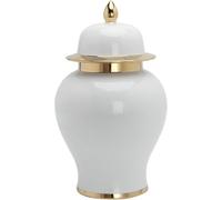 CLSDRZC Ginger Jar Gold Vases for Decor Decorative Vase with Lid Suitable for Home Office Table Living Room Bookshelf(Silver,Small)