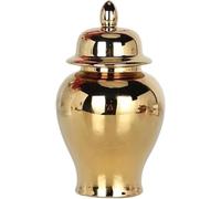 CLSDRZC Ginger Jar Gold Vases for Decor Decorative Vase with Lid Suitable for Home Office Table Living Room Bookshelf(Silver,Small)