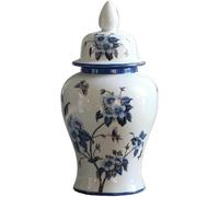 CLSDRZC Ginger Jars for Home Decor Vase Retro Ice Crack Ceramic General Jar Ornaments Living Room Flower Arrangement Flower Vase(Large)