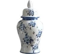 CLSDRZC Ginger Jars for Home Decor Vase Retro Ice Crack Ceramic General Jar Ornaments Living Room Flower Arrangement Flower Vase(Large)