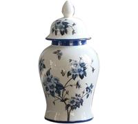CLSDRZC Ginger Jars for Home Decor Vase Retro Ice Crack Ceramic General Jar Ornaments Living Room Flower Arrangement Flower Vase(Large)