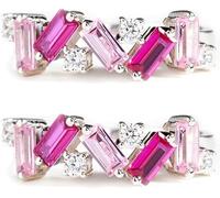CLSDRZC Girl Products 2PCS Pink Band Ring,Irregular Pink Self Love Ring,Cubic Zirconia Pink Ring,Embrace your imperfections,Inspirational Ring,for Women Gifts Gifts