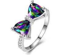 CLSDRZC Girl Products Rings Ring Jewellery Women Men Promise Wedding Luxury Bow Zircon Ring And Index Finger Ring For Women Gifts