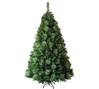 CLSDRZC Holiday Deco Christmas Trees, Artificial Christmas Tree,PVC Encrypted Pine Needle Pine Leaf Mix Xmas Pine Tree-Green 210cm(7ft) The New