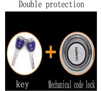 CLSDRZC Household Small Double Alarm Into The Wall Mechanical s Password All Steel 40Cm Deposit (Color : Bronze) (Bronze)