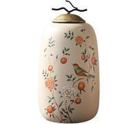 CLSDRZC Large Sweet Jars Ginger Jar Decorative Flower Vase for Home Living Room Weddings Centerpieces Ceramic Vase Handmade(Large)