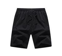 CLSDRZC Men's Summer Thin Loose Slim Beach Pants Ice Silk Fast Dry Casual Sports Men's Five Minute Pants