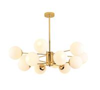 CLSDRZC Minimalist Style Light Ceiling Fixture,Living Room Dining Table Hanging Lighting,E27 Gold Magic Bean Chandelier, Light Fixture-A 10 head