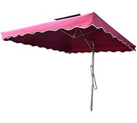 CLSDRZC Outdoor Garden * 2.5m Square Cantilever Hanging Umbrella, with Cross Base Sun Protection for Outdoor/Gardens/Balcony/Patio Tent Parasol