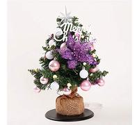 CLSDRZC Outdoor,Home,Party,Pink Christmas Tree White Flocking Colorful Snowflake Luxury Encryption Xmas Decor Ornaments Simulation Forcompany-A6 27 * 40cm The New