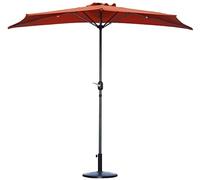 CLSDRZC Parasols 9Ft Patio Half Umbrella Wall With Ribs & Crank, Sun Shade For Outdoor Balcony Cafe Door Market Garden Sunshade good