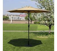 CLSDRZC Parasols Outdoor Market Patio Garden Lawn Table Sun Canopy Iron Pole Umbrella Uv Protective 270Cm*250Cm,Without Base good