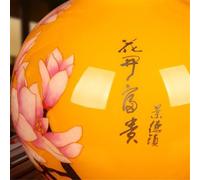 CLSDRZC Porcelain Vase Gold Silk Wheat Stalk Yellow Flowers Blooming Rich Vase Home Decoration Ornaments