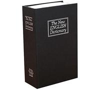 CLSDRZC Real Pages Diversion Book SWith Combination Lock， Money Hiding ， SSecret Hidden Metal Lock ，Collection ，yellow key style，small