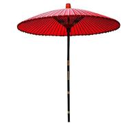 CLSDRZC Red Patio Parasol, Classic Oil Paper Hand-made Garden Umbrella, Suitable For Shopping Malls, Courtyards, Wedding Photography, Without Base,2m/6.6ft