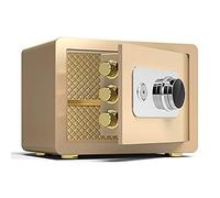 CLSDRZC s All-steel,Fireproof And Anti-theft Mechanical,Home Hotel Office File Storage,Height 25cm/30cm/40cm/45cm (Gold,25x35x25cm)
