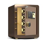 CLSDRZC s Fingerprint Password Fireproof,Steel Electronic,Anti-theft Home Office Filing Cabinet,6 Ways To Unlock (Brown,36x32x40cm)