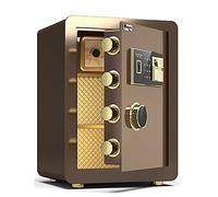 CLSDRZC s Fingerprint Password Fireproof,Steel Electronic,Anti-theft Home Office Filing Cabinet,6 Ways To Unlock (Brown,36x32x40cm)