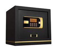 CLSDRZC s Home Insurance Approved 22 Mm Motorised Locking Bolts Lcd Screen 36Cm Smart Home Wall Fireproof - Champagne Gold Key