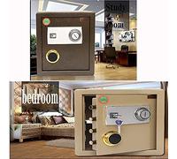 CLSDRZC s Small Household Anti-Theft Alarms Into The Wall Mechanical s Password All-Steel s (Color: Gold)